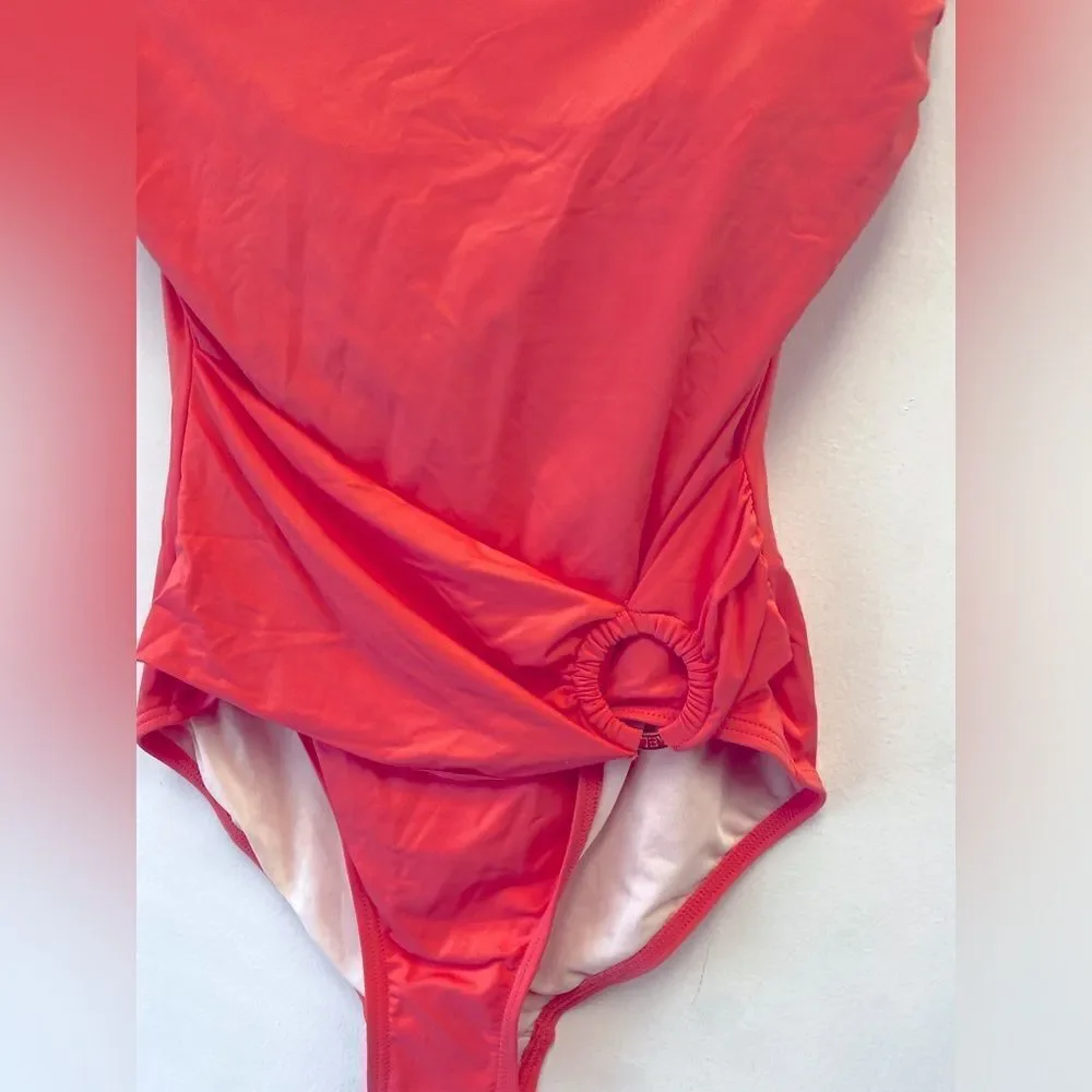 NWT‎ Michael Kors Nectarine One piece Swimsuit Sz 12